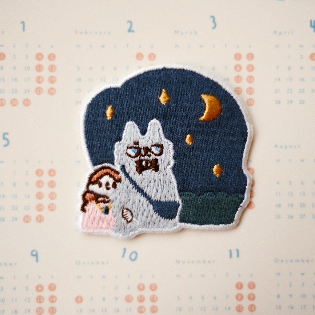 Embroidery Patches 'Neko Boyfriend' | Iron-on type