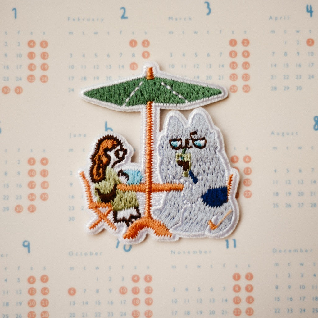Embroidery Patches 'Neko Boyfriend' | Clip-on type