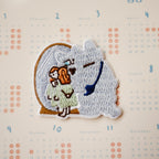 Embroidery Patches 'Neko Boyfriend' | Iron-on type