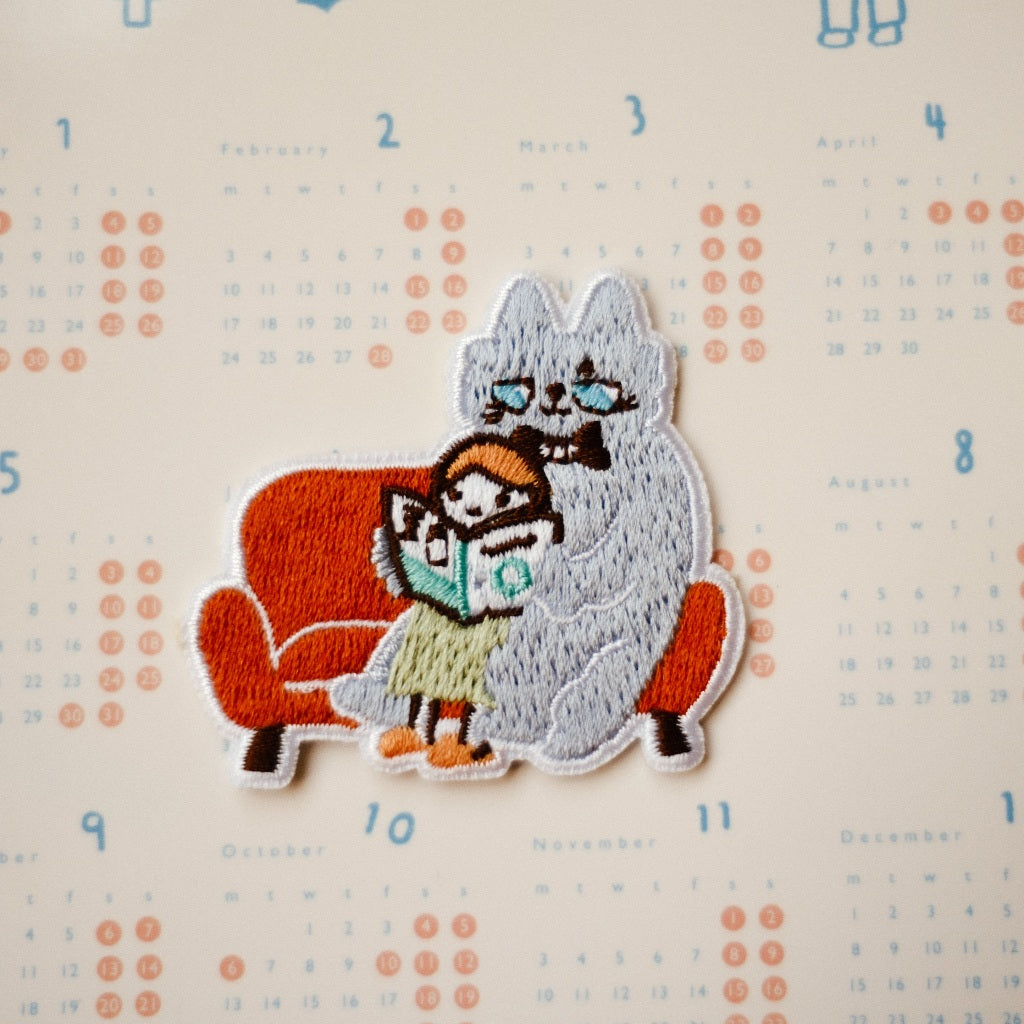Embroidery Patches 'Neko Boyfriend' | Clip-on type