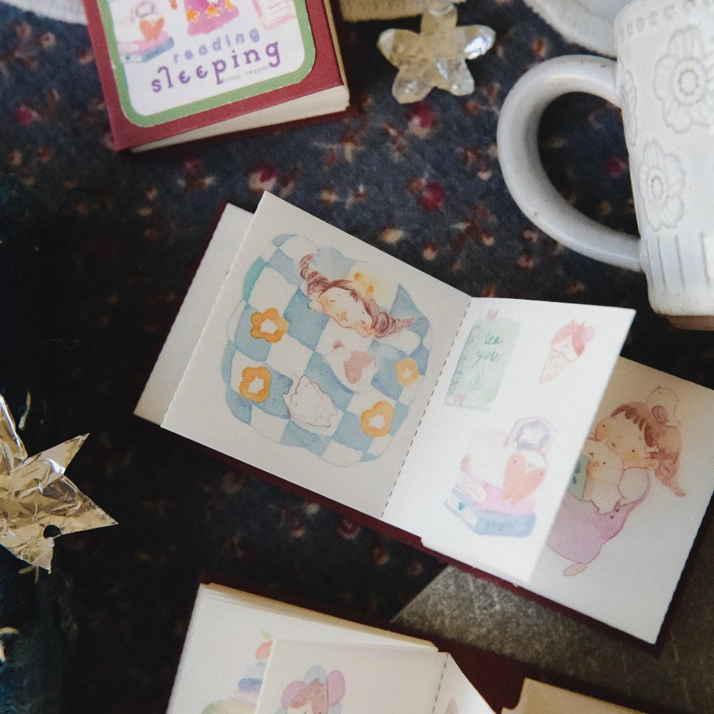 Reading Sleeping Sticker Book