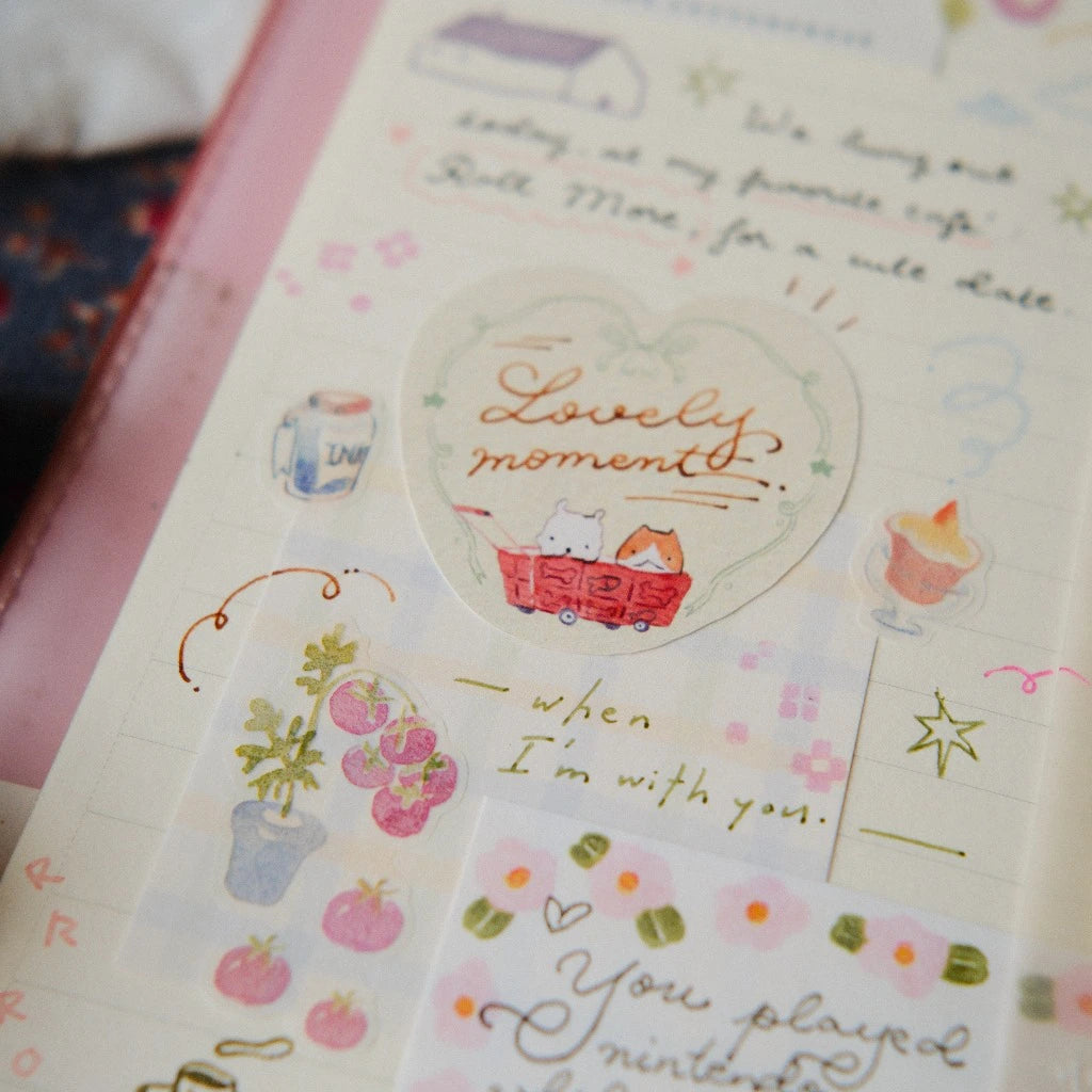 Frame Stickers Notepad "Reading Sleeping"
