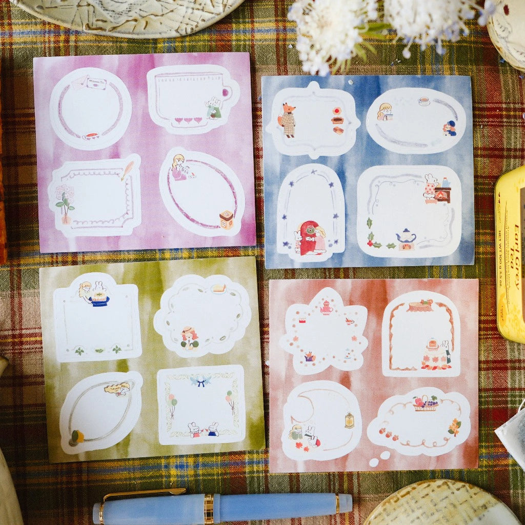 Frame Stickers Notepad "Seasonal Tea Party"