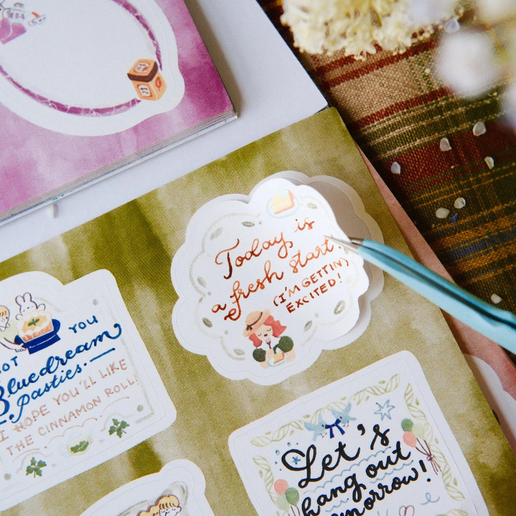 Frame Stickers Notepad "Seasonal Tea Party"