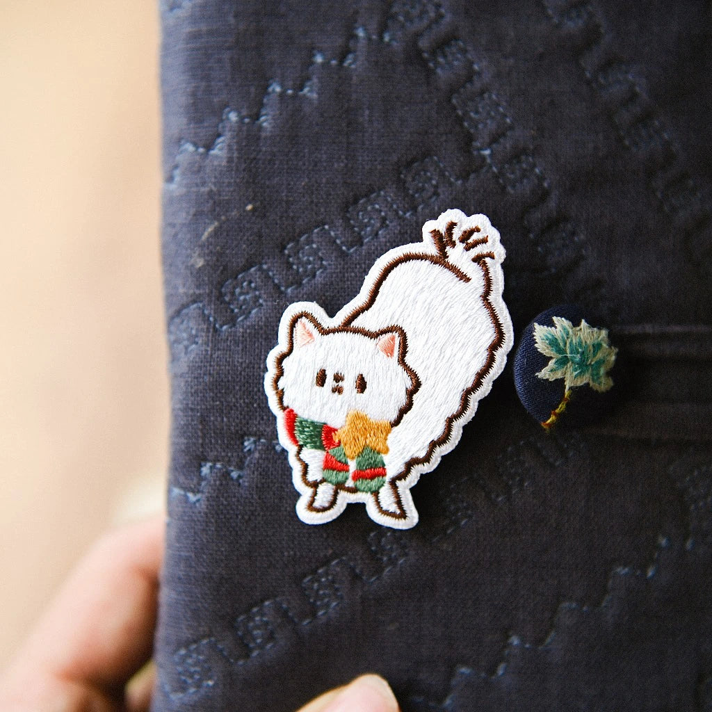Embroidery Patches 'Kome-chan' | Clip-on type