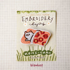 Embroidery Patches 'Kome-chan' | Clip-on type