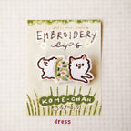 Embroidery Patches 'Kome-chan' | Clip-on type
