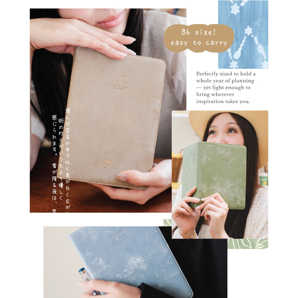 Planner 2026 "A Book of Tea" | Four seasons Planner | Fully undated