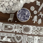 Old Paris Lace Die-Cut PET Tape