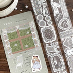Old Paris Lace Die-Cut PET Tape